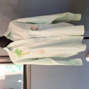Fabrizio by Afiva Summer Time Flamingo Women's Shirt Size Large
